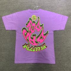 Hellstar Studios Rodman Green Hair Tee T-Shirt Purple White Purple