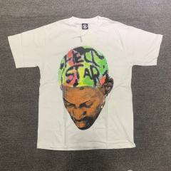 Hellstar Studios Rodman Green Hair Tee T-Shirt Purple White Purple