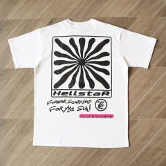 Hellstar Studios 23SS FOR THE SUN TEE T-Shirt Black White