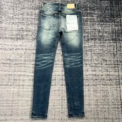 1:1 Quality PURPLE BRΑND Mid Indigo Denim Jeans 23SS Pants Men P002 Slim