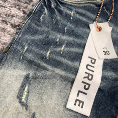 1:1 Quality PURPLE BRΑND Mid Indigo Denim Jeans 23SS Pants Men P002 Slim
