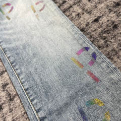1:1 Quality PURPLE BRΑND Indigo P Print Denim Jeans 23SS Pants Men P002 Slim