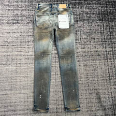 1:1 Quality PURPLE BRΑND Distressed Dirty Denim Jeans 23SS Pants Men P002 Slim