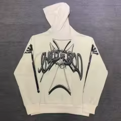 Vertabrae Cross Roads Hoodie Beige