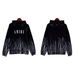Cracks Hoodie Black White