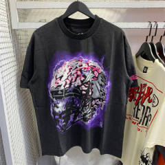 Hellstar Studios Brain Helmet Short Sleeve Tee Shirt Black