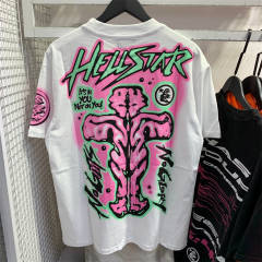 Hellstar Studios No Guts No Glory Short Sleeve Tee Shirt White