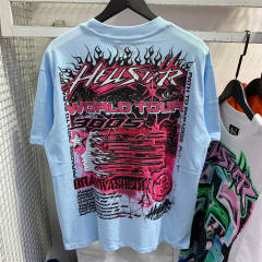 Hellstar Studios Neuron Short Sleeve Tee Shirt Vintage Blue
