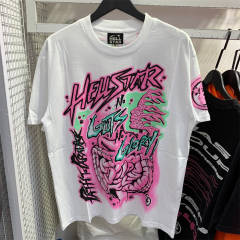 Hellstar Studios No Guts No Glory Short Sleeve Tee Shirt White
