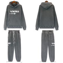 Disdressed Washed Hoodie Gray Pink