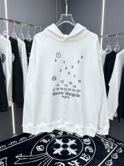 Maison Margiela MM6 Encircled Number Hoodie - Black White Reps