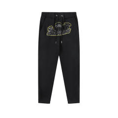 Trapstar Embroidered Logo Fleece Tracksuit Hoodie Pants Black