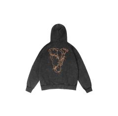 VLONE Thorns Logo Vintage Hoodie Black