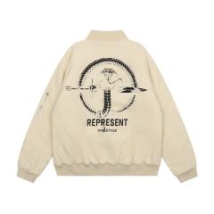 Represent Prestige Bomber Jacket Black Beige