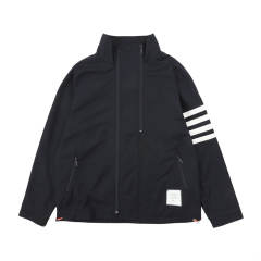 Thom Browne Nylon Jacket Black Gray