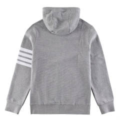 Thom Browne Waffle Hoodies Gray/Navy Blue/Green