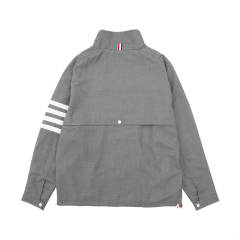 Thom Browne Nylon Jacket Black Gray
