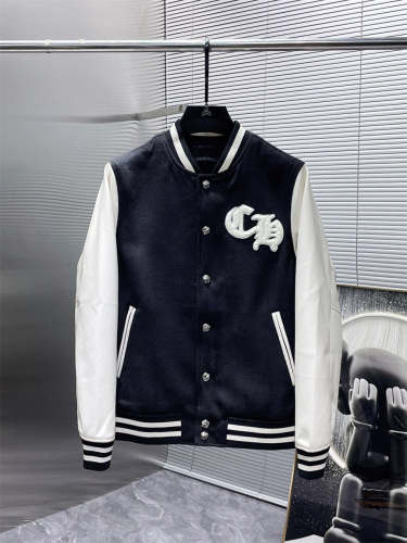 Chr0me Hearts Towel Embroidery Horseshoe Logo Varsity Jacket Reps