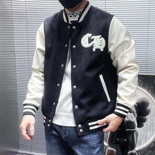 Chr0me Hearts Towel Embroidery Horseshoe Logo Varsity Jacket Reps