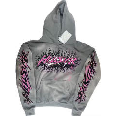 Hellstar Studios Vintage Washed Tracksuit Gray Hoodie Pants