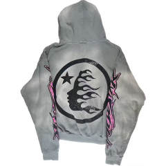 Hellstar Studios Vintage Washed Tracksuit Gray Hoodie Pants