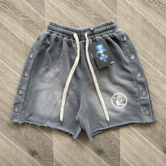 1:1 Quality Hellstar Studios Vintage Shorts Gray Pink