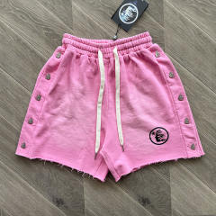 1:1 Quality Hellstar Studios Vintage Shorts Gray Pink