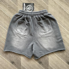 1:1 Quality Hellstar Studios Vintage Shorts Gray Pink