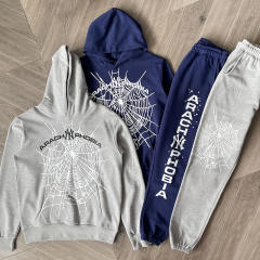 1:1 Quality Spider x New York Yankee Navy Phobia NY Tracksuit Hoodie Pants
