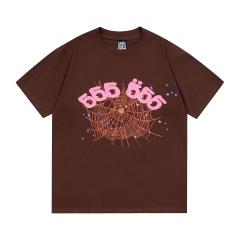 Spider Foaming Print T-Shirt Black Gray Brown