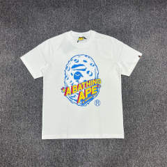 1:1 Quality Bape Ape Moon Big Ape Logo T-Shirt Black White