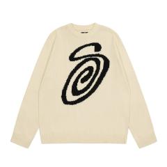Stussy Swirl Pattern Sweater Green White 3 Colors