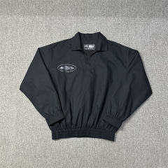 Corteiz Logo Print Utility Jacket Black