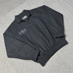 Corteiz Logo Print Utility Jacket Black