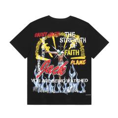Travis Scott Utopia Merch T-Shirt Black White Style 1