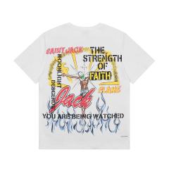 Travis Scott Utopia Merch T-Shirt Black White Style 1