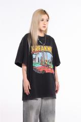 Gallery Dept Cartoon Play Car Print T-shirt Black