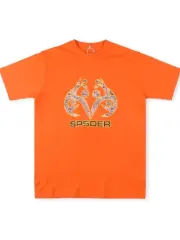 Spider Antler Style Back Abstract Letter Print Tee