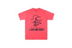 Spider Abstract Line Letter Print Round Neck Short Sleeve