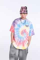 Gallery Dept Tie-dyed monogrammed Tee Pink