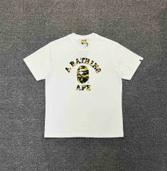 1:1 Bape Yellow Green Small Head Tee White Black