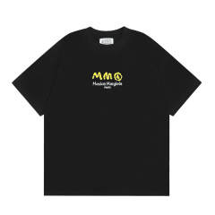 Maison Margiela MM6 Embroidered Logo T-Shirt Black White