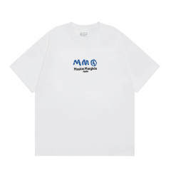 Maison Margiela MM6 Embroidered Logo T-Shirt Black White