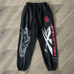 Hellstar Studios Airbrushed Skull Hoodie Pants Tracksuit