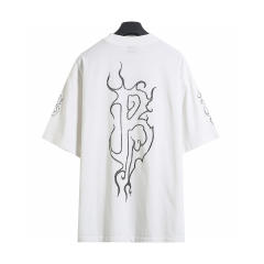 BLCG Flame Font 24SS T-Shirt White