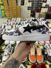 Bapesta Bape Sta Hong Kong Leather Shoes