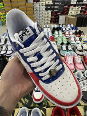 Bapesta Bape Sta Pink Yellow Leather Shoes