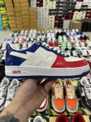 Bapesta Bape Sta Pink Yellow Leather Shoes