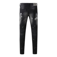 #9099 AM Bandana Patch Jeans
