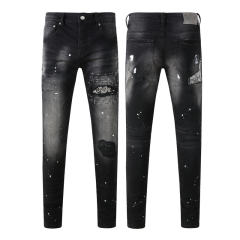 #9099 AM Bandana Patch Jeans